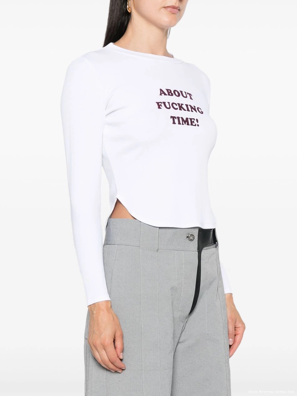 Cheap Stella slogan-print T-shirt McCartney Women 0809